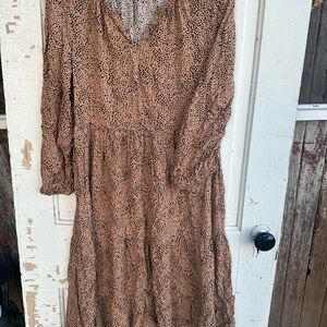 Old Navy Long Sleeve Dress - Brown